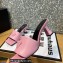 Versace Heel 7cm La Medusa Mid-Heel Mules Pink 2022