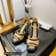 Chanel Heel 8.5cm Lambskin and Patent Calfskin Open Shoes Sandals G38841 Beige 2022