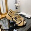 Chanel Heel 8.5cm Lambskin and Patent Calfskin Open Shoes Sandals G38841 Beige 2022