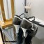 Chanel Heel 8.5cm Lambskin and Patent Calfskin Open Shoes Sandals G38841 Black 2022