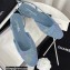 Chanel Heel 1.5cm Logo Print Denim Slingbacks G31319 Light Blue 2022