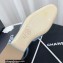 Chanel Heel 1.5cm Logo Print Denim Slingbacks G31319 Light Blue 2022