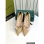 Gucci Ballet Flats with 'GUCCI' 674772 Leather Nude 2022
