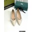 Gucci Ballet Flats with 'GUCCI' 674772 Leather White 2022