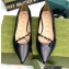 Gucci Ballet Flats with 'GUCCI' 674772 Leather Black 2022