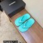 Chanel CC Logo Thong Sandals Mules Light Green 2022