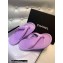 Chanel CC Logo Thong Sandals Mules Lilac 2022
