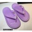 Chanel CC Logo Thong Sandals Mules Lilac 2022