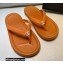 Chanel CC Logo Thong Sandals Mules Caramel 2022