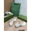 Gucci Heel 3.5cm Leather Double G Thong Sandals 674840 White 2022