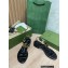Gucci Heel 3.5cm Leather Double G Thong Sandals 674840 Black 2022