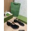 Gucci Heel 3.5cm Leather Double G Thong Sandals 674840 Black 2022