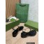 Gucci Heel 3.5cm Leather Double G Thong Sandals 674840 Black 2022