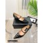 Chanel Heel 6cm Grosgrain Wedge Open Shoes G38733 Patent Black 2022
