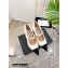 Chanel Heel 6cm Grosgrain Wedge Open Shoes G38733 Tweed White 2022