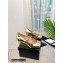 Chanel Heel 6cm Grosgrain Wedge Open Shoes G38733 Patent Gold 2022