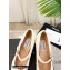 Chanel Heel 6cm Grosgrain Wedge Open Shoes G38733 Tweed White 2022