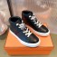 Hermes Kelly buckle Calfskin Daydream High-top Sneakers Black 2022