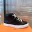 Hermes Kelly buckle Calfskin Daydream High-top Sneakers Black 2022