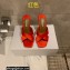 Aquazzura Heel 8.5cm Satin Yes Darling Mules Red 2022