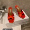 Aquazzura Heel 8.5cm Satin Yes Darling Mules Red 2022
