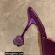 Aquazzura Heel 8.5cm Satin Yes Darling Mules Purple 2022