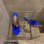 Aquazzura Heel 8.5cm Satin Yes Darling Mules Blue 2022