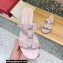 Valentino Roman Stud Flat Slide Sandals With Enameled Studs Pink 2022