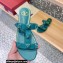 Valentino Roman Stud Flat Slide Sandals With Enameled Studs Green 2022