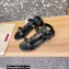 Valentino Roman Stud Flat Sandals With Tonal Studs Black 2022