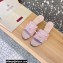 Valentino Heel 6.5cm Roman Stud Slide Sandals In Quilted Nappa With Enameled Studs Pink 2022