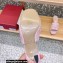 Valentino Heel 6.5cm Roman Stud Slide Sandals In Quilted Nappa With Enameled Studs Pink 2022