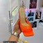 Mach & Mach Star Heel 8.5cm Crystal Embellished Mules PVC Red 2022
