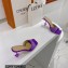 Mach & Mach Star Heel 8.5cm Crystal Embellished Mules Satin Purple 2022