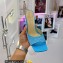 Mach & Mach Star Heel 8.5cm Crystal Embellished Mules Satin Light Blue 2022
