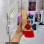 Mach & Mach Heel 9.5cm Crystal and Rose Flower Mules Red 2022