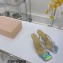 Mach & Mach Heel 9.5cm Crystal and Rose Flower Mules Silver 2022
