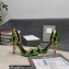 Tom Ford Heel 10.5cm Leather Chain Ankle Strap Sandals Mirror Light Green 2022