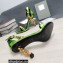 Tom Ford Heel 10.5cm Leather Chain Ankle Strap Sandals Mirror Light Green 2022
