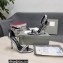 Tom Ford Heel 10.5cm Leather Chain Ankle Strap Sandals Mirror Silver 2022