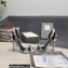 Tom Ford Heel 10.5cm Leather Chain Ankle Strap Sandals Mirror Silver 2022