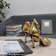 Tom Ford Heel 10.5cm Leather Chain Ankle Strap Sandals Mirror Gold 2022