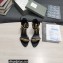 Tom Ford Heel 10.5cm Leather Chain Ankle Strap Sandals Mirror Black 2022
