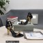 Tom Ford Heel 10.5cm Leather Chain Ankle Strap Sandals Mirror Black 2022