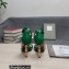 Tom Ford Heel 10.5cm Leather Chain Ankle Strap Sandals Green 2022