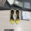 Tom Ford Heel 10.5cm Leather Chain Ankle Strap Sandals Yellow 2022