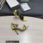 Tom Ford Heel 10.5cm Leather Chain Ankle Strap Sandals Yellow 2022