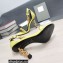 Tom Ford Heel 10.5cm Leather Chain Ankle Strap Sandals Yellow 2022
