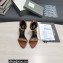 Tom Ford Heel 10.5cm Leather Chain Ankle Strap Sandals Brown 2022