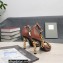Tom Ford Heel 10.5cm Leather Chain Ankle Strap Sandals Brown 2022